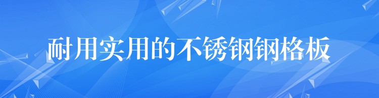 耐用實用的不鏽鋼鋼格板