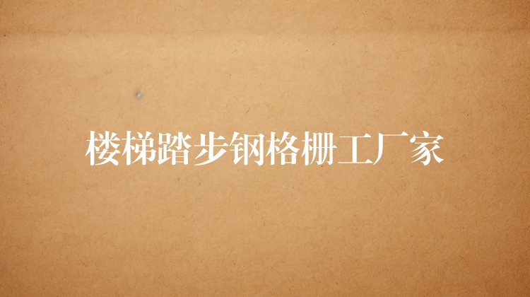 樓梯踏步鋼格柵工廠家