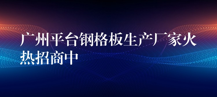 湖南平台鋼格板生產廠家火熱招商中